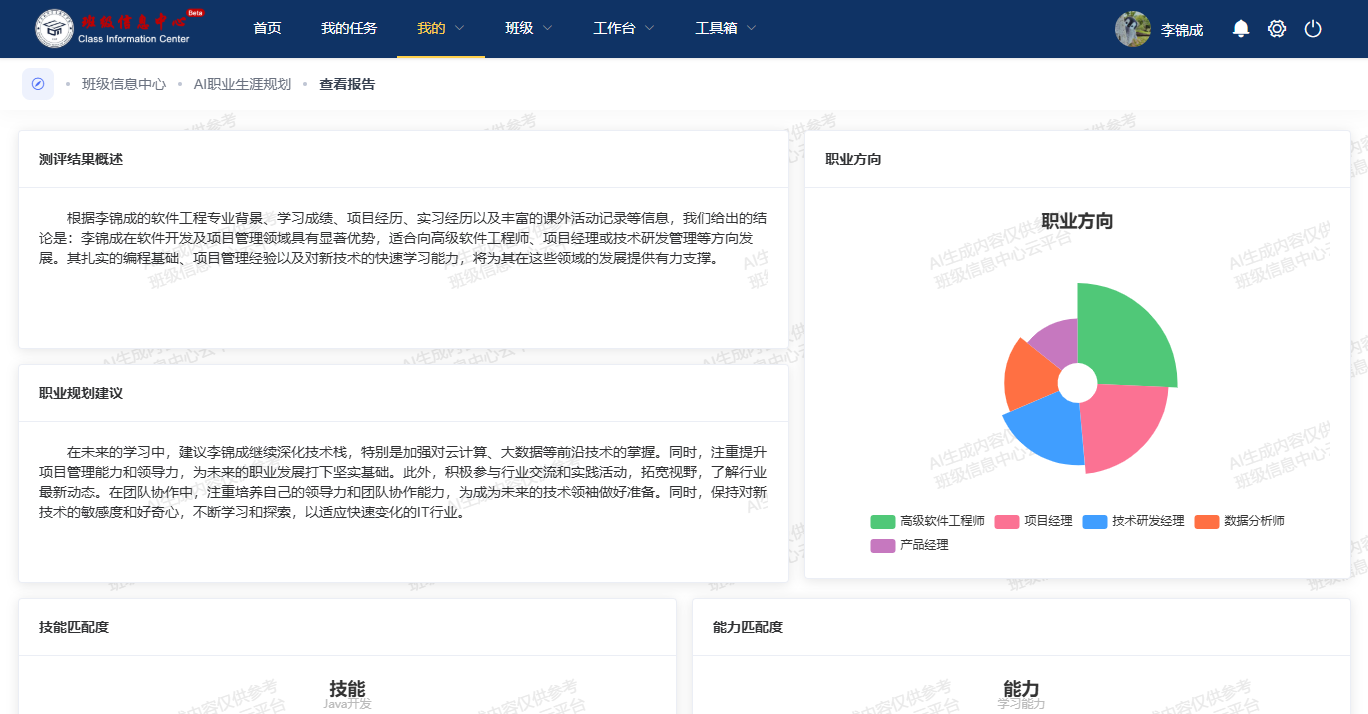 AI职业规划示意图